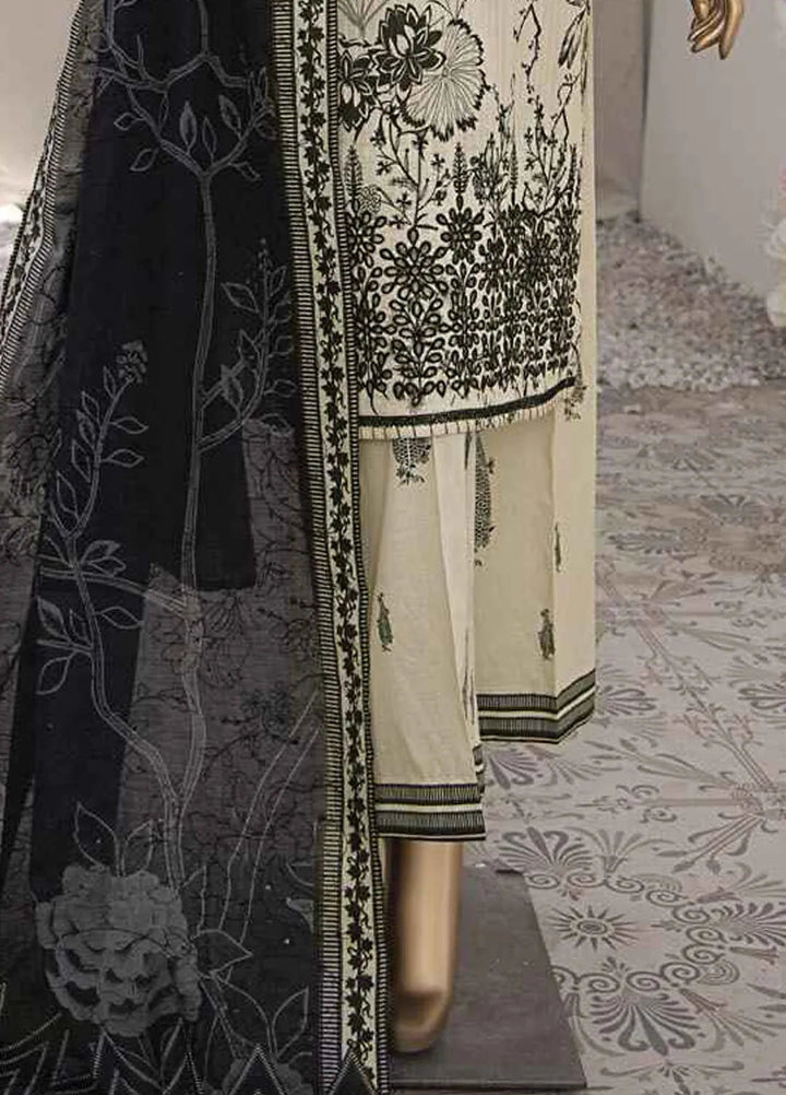 HZ Textiles Embroidered Lawn Suits Unstitched 3 Piece HZ25NV2 NPE-05A-VOL-2 - Summer Collection