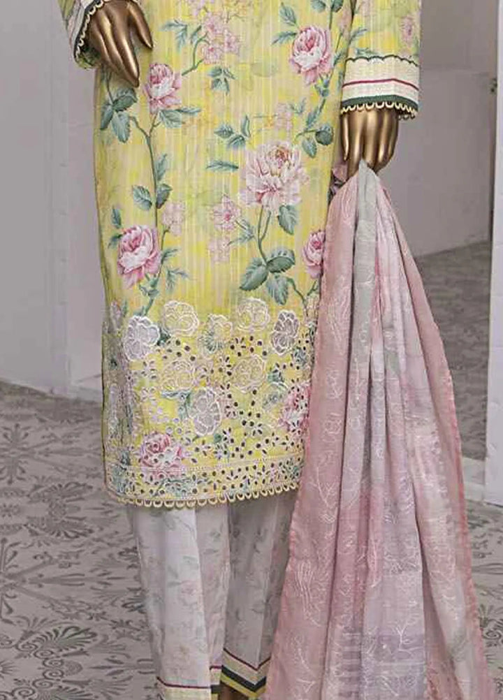 HZ Textiles Embroidered Lawn Suits Unstitched 3 Piece HZ25NV2 NPE-05B-VOL-2 - Summer Collection