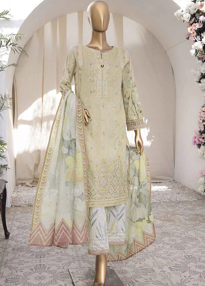 HZ Textiles Embroidered Lawn Suits Unstitched 3 Piece HZ25NV2 NPE-11-VOL-2 - Summer Collection