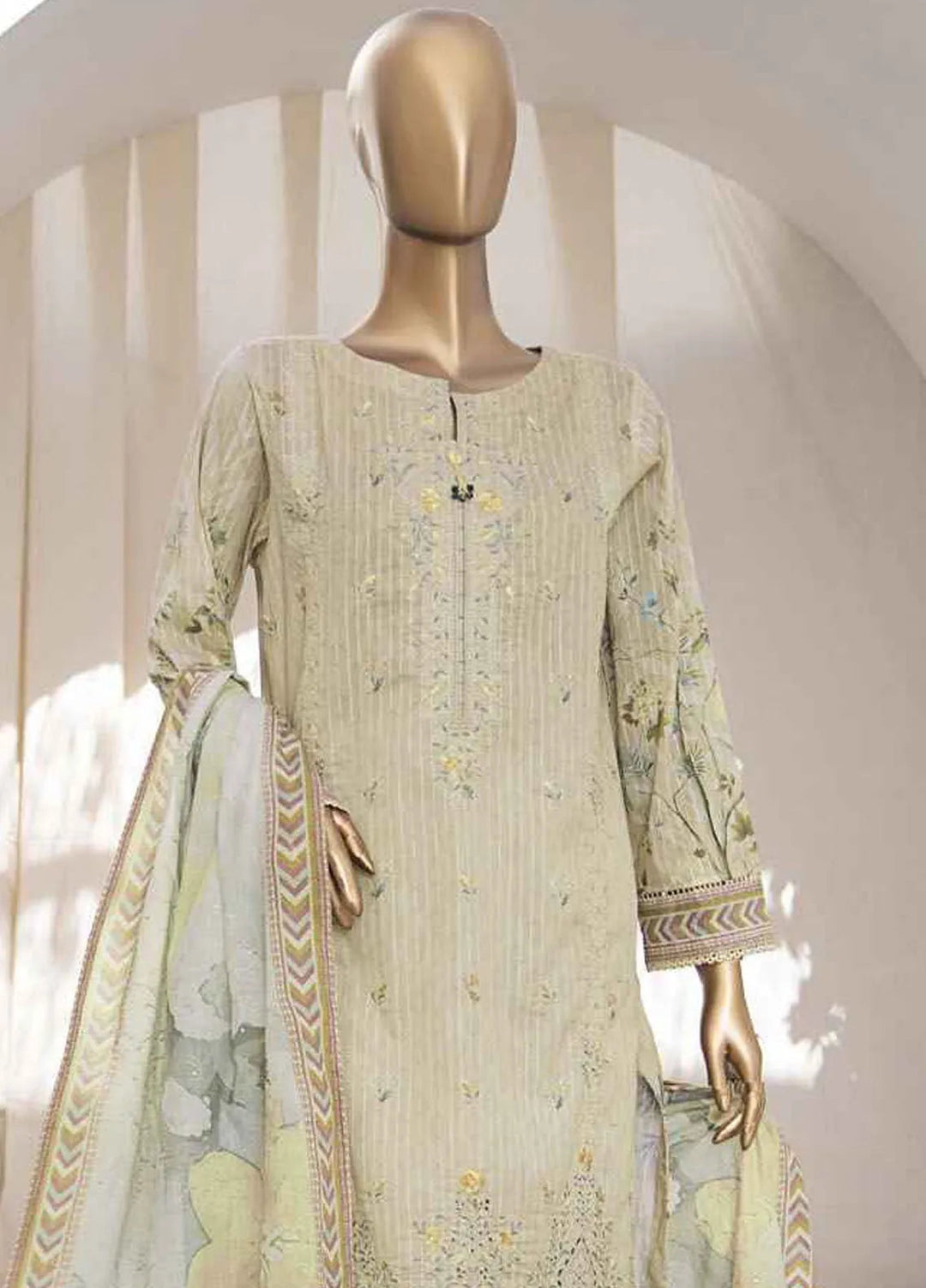HZ Textiles Embroidered Lawn Suits Unstitched 3 Piece HZ25NV2 NPE-11-VOL-2 - Summer Collection