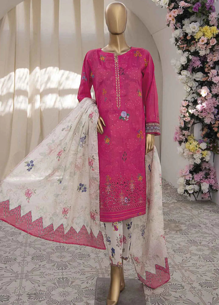 HZ Textiles Embroidered Lawn Suits Unstitched 3 Piece HZ25NV2 NPE-15-VOL-2 - Summer Collection