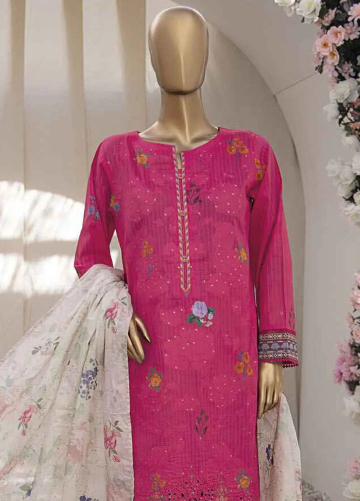 HZ Textiles Embroidered Lawn Suits Unstitched 3 Piece HZ25NV2 NPE-15-VOL-2 - Summer Collection