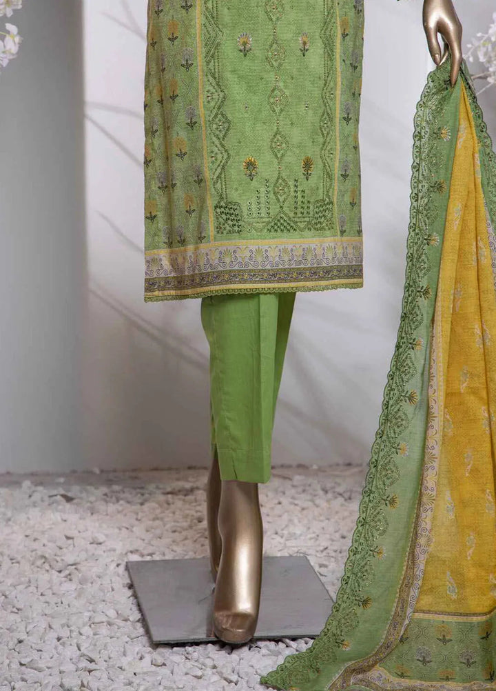 HZ Textiles Embroidered Lawn Suits Unstitched 3 Piece HZ25PV2 PEC-743 - Summer Collection