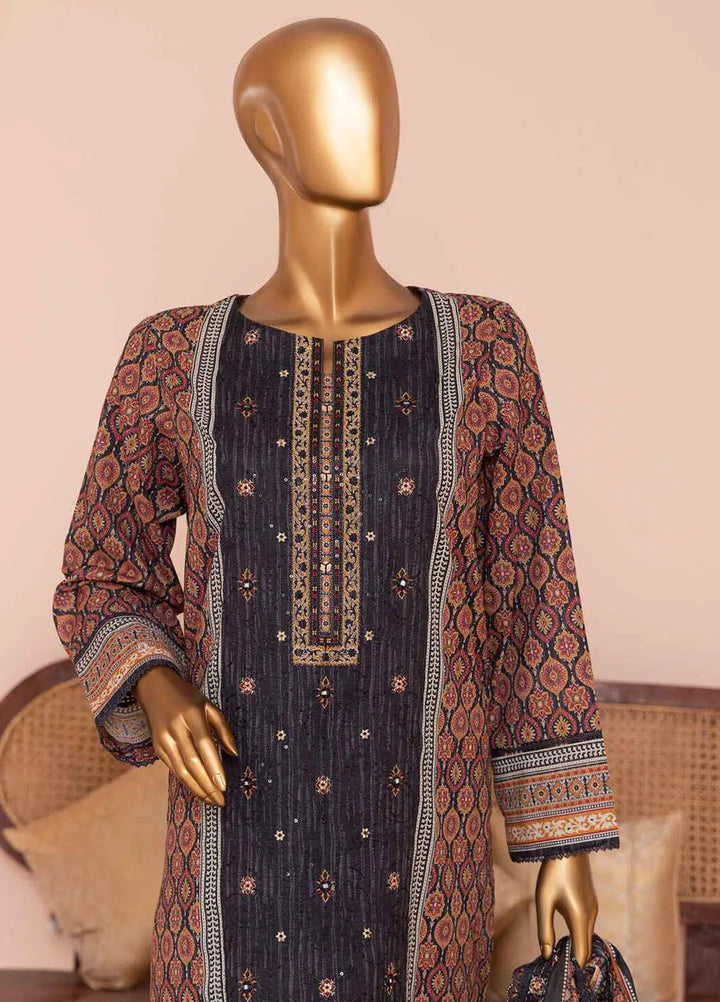 HZ Textiles Embroidered Lawn Suits Unstitched 3 Piece HZ25PV2 PEC-948 - Summer Collection