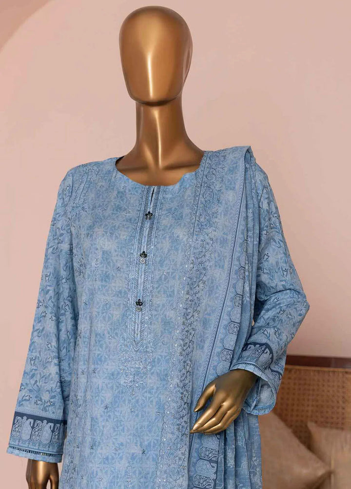 HZ Textiles Embroidered Lawn Suits Unstitched 3 Piece HZ25PV2 PEC-950 - Summer Collection