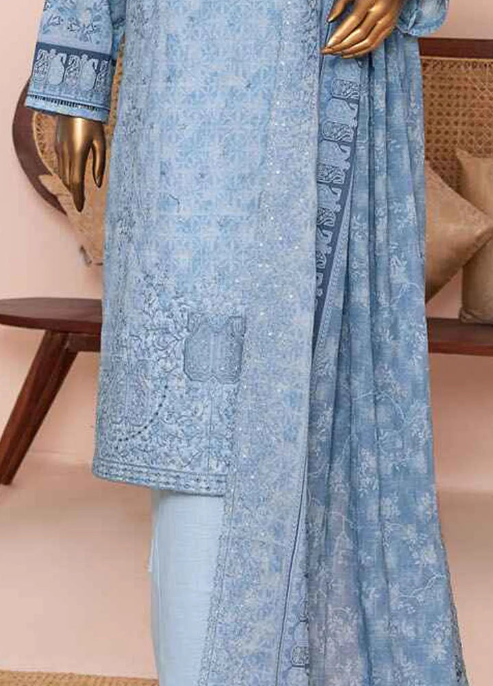 HZ Textiles Embroidered Lawn Suits Unstitched 3 Piece HZ25PV2 PEC-950 - Summer Collection