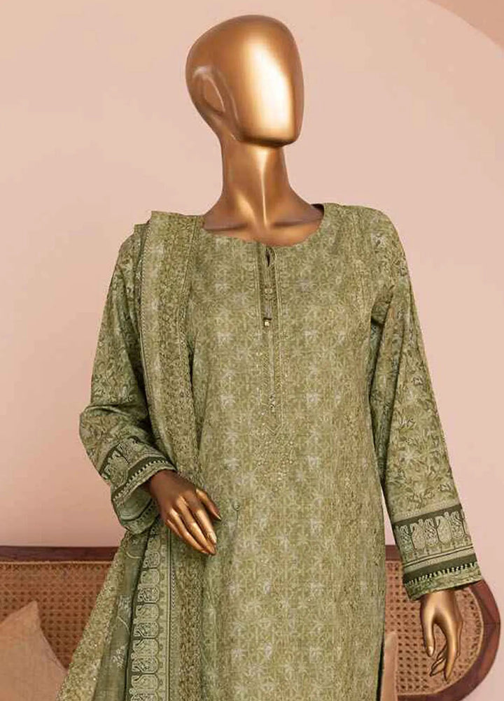 HZ Textiles Embroidered Lawn Suits Unstitched 3 Piece HZ25PV2 PEC-951 - Summer Collection