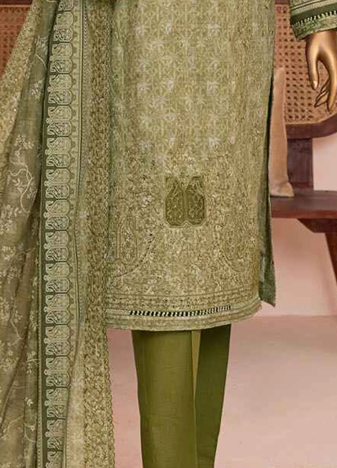 HZ Textiles Embroidered Lawn Suits Unstitched 3 Piece HZ25PV2 PEC-951 - Summer Collection