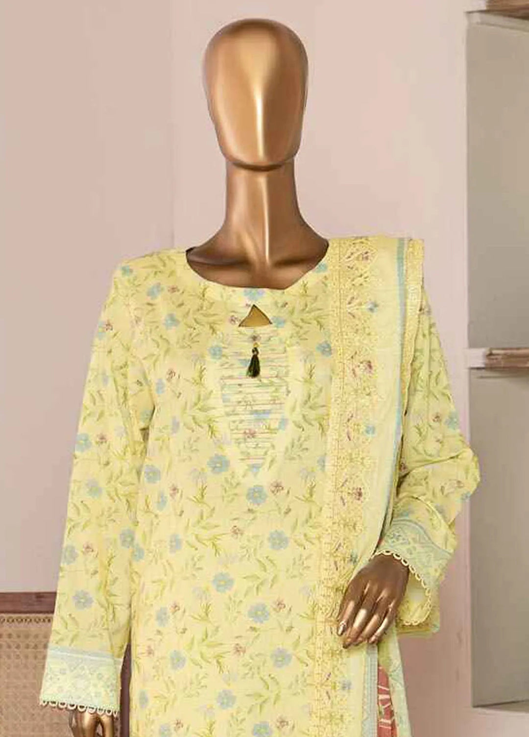 HZ Textiles Embroidered Lawn Suits Unstitched 3 Piece HZ25PV2 PEC-953 - Summer Collection