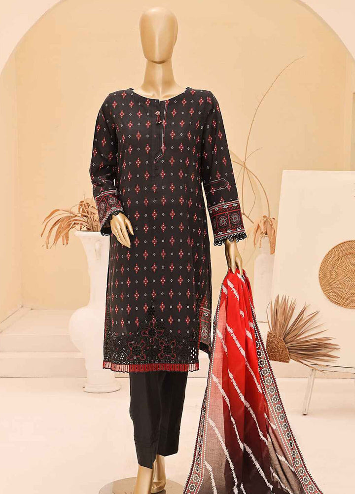 HZ Textiles Embroidered Lawn Suits Unstitched 3 Piece HZ25UC CEC-919 - Summer Collection