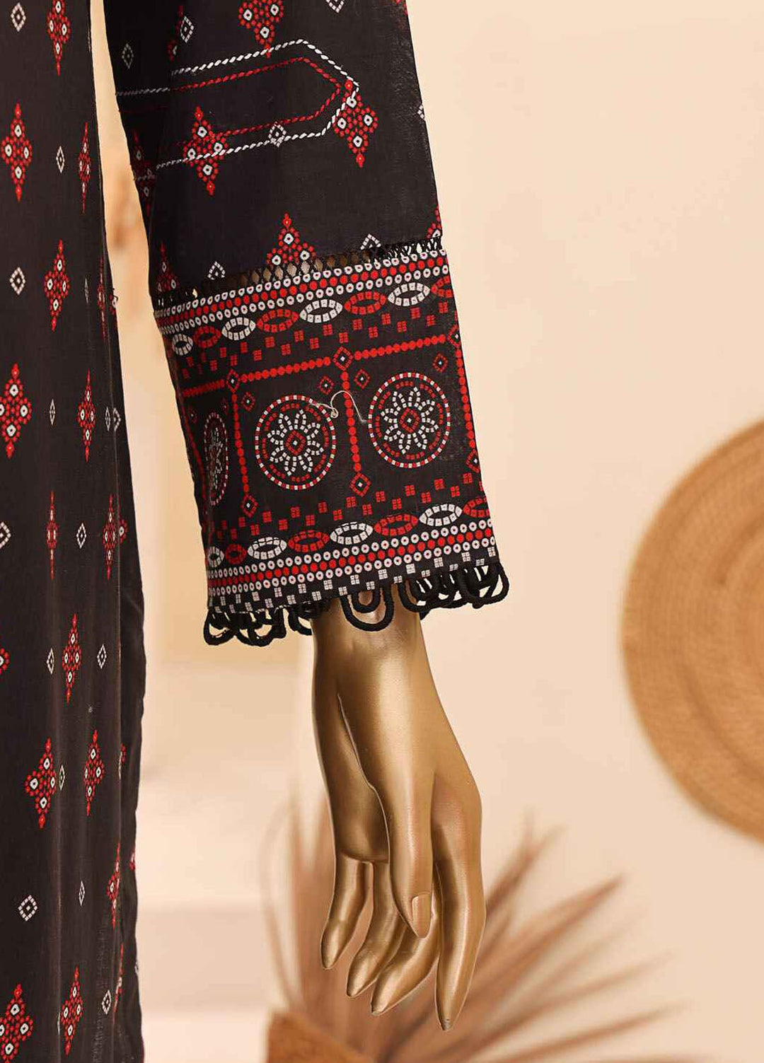 HZ Textiles Embroidered Lawn Suits Unstitched 3 Piece HZ25UC CEC-919 - Summer Collection