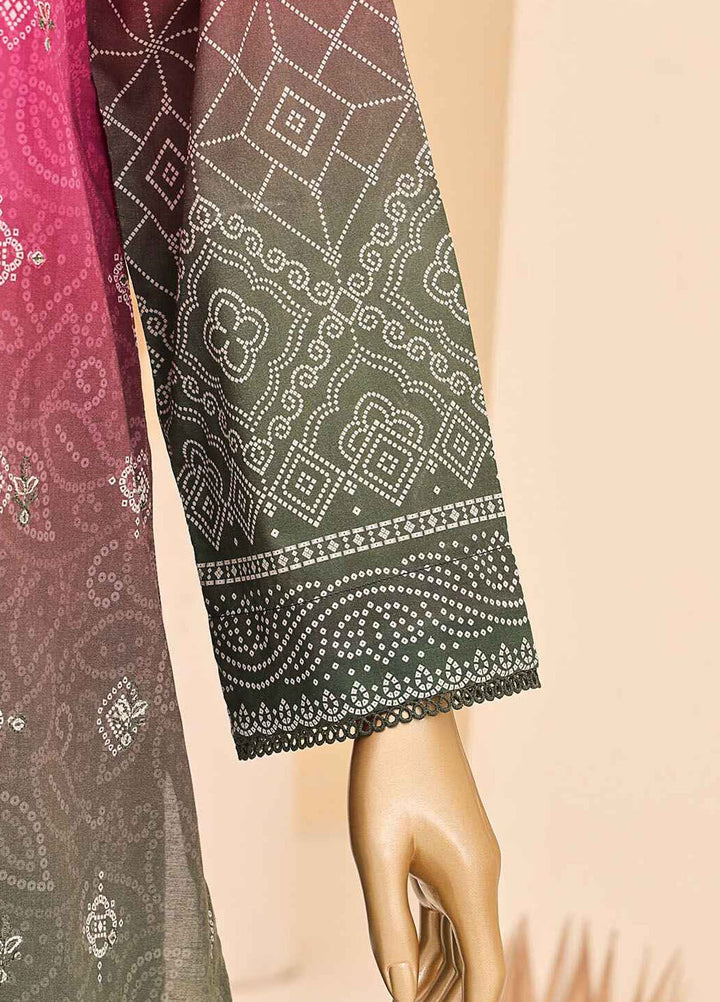 HZ Textiles Embroidered Lawn Suits Unstitched 3 Piece HZ25UC CEC-923 - Summer Collection