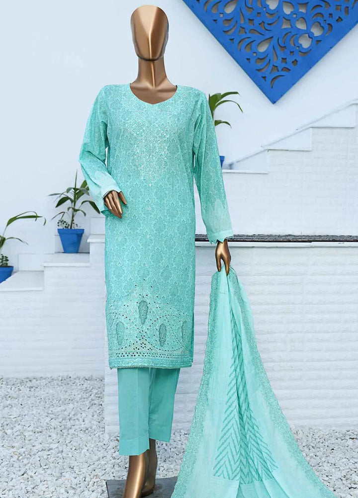 HZ Textiles Embroidered Lawn Suits Unstitched 3 Piece HZ25VE PVE-909 - Summer Collection
