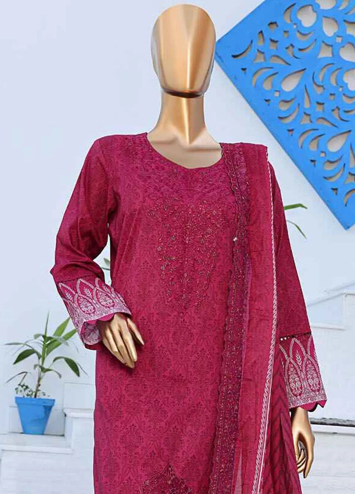 HZ Textiles Embroidered Lawn Suits Unstitched 3 Piece HZ25VE PVE-910 - Summer Collection