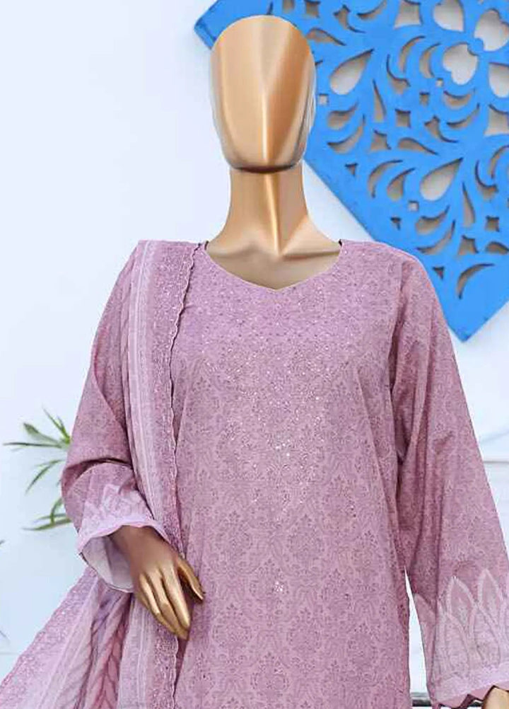 HZ Textiles Embroidered Lawn Suits Unstitched 3 Piece HZ25VE PVE-914 - Summer Collection