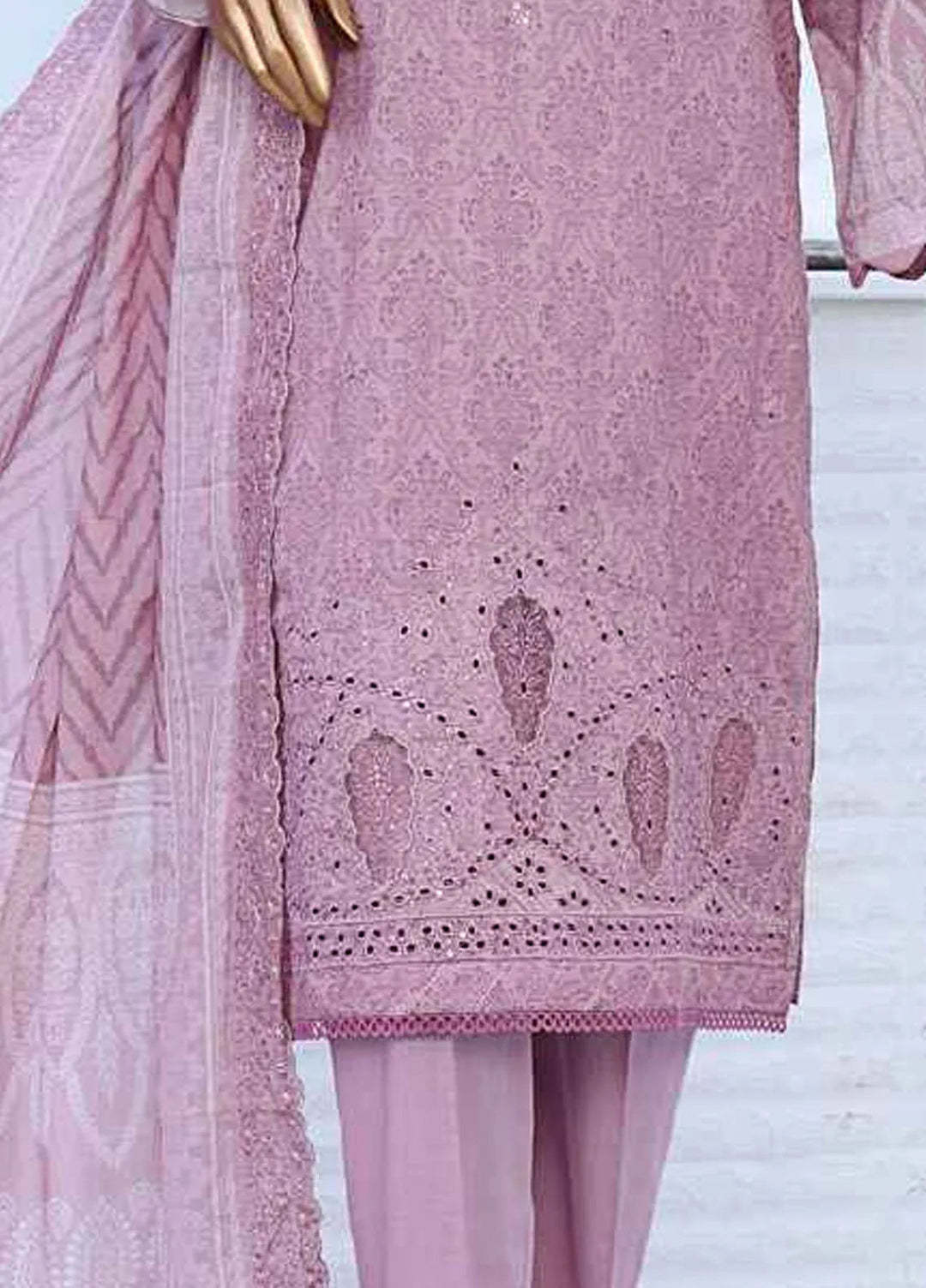 HZ Textiles Embroidered Lawn Suits Unstitched 3 Piece HZ25VE PVE-914 - Summer Collection