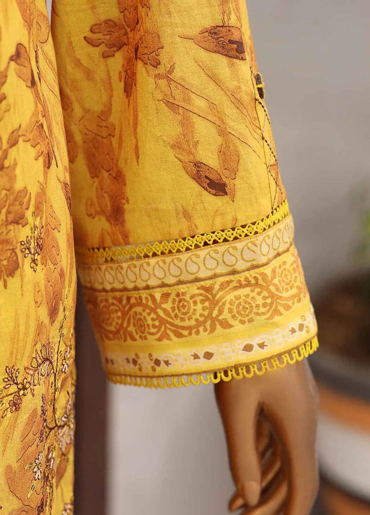 HZ Textiles Embroidered Lawn Suits Unstitched 3 Piece MJE-1009 - Summer Collection