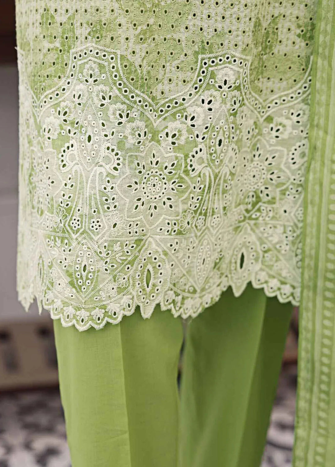 HZ Textiles Embroidered Lawn Suits Unstitched 3 Piece MJE-1010 - Summer Collection