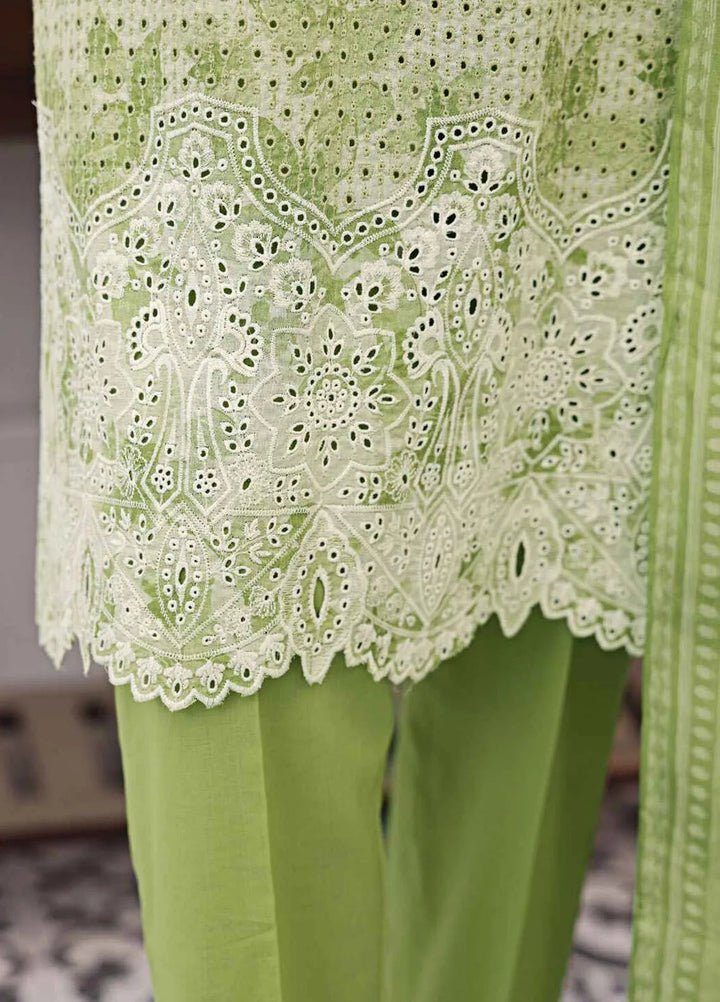 HZ Textiles Embroidered Lawn Suits Unstitched 3 Piece MJE-1010 - Summer Collection