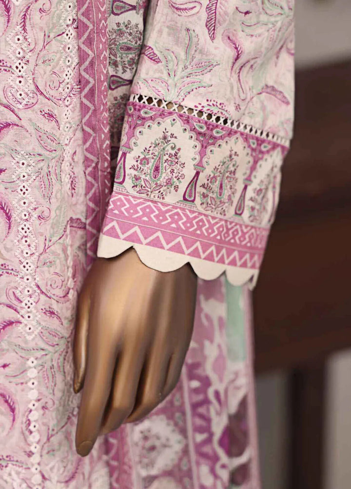 HZ Textiles Embroidered Lawn Suits Unstitched 3 Piece MJE-1011 - Summer Collection