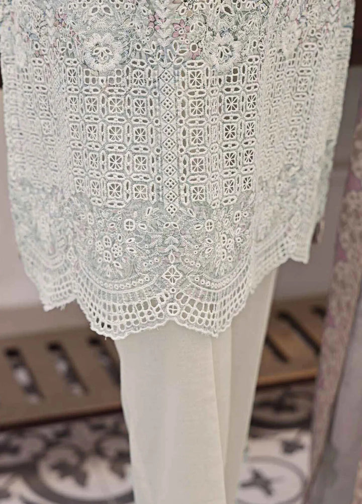 HZ Textiles Embroidered Lawn Suits Unstitched 3 Piece MJE-1012 - Summer Collection