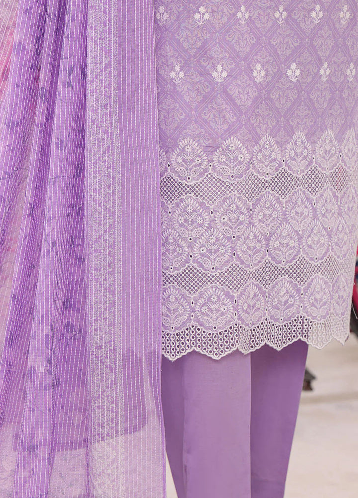 Hz Textiles Embroidered Lawn Suits Unstitched 3 Piece NKE-559 - Summer Collection