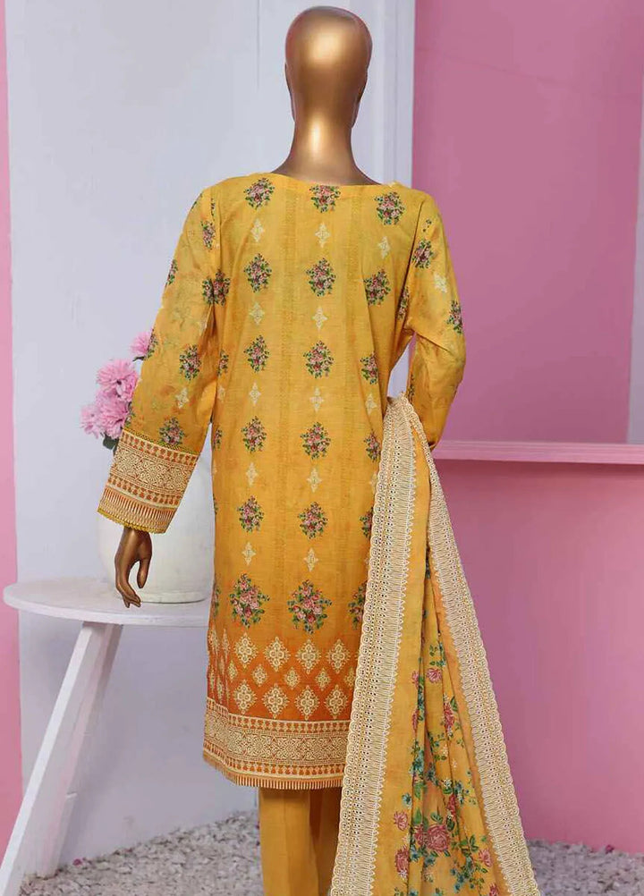 HZ Textiles Embroidered Lawn Suits Unstitched 3 Piece PLK-814 - Summer Collection