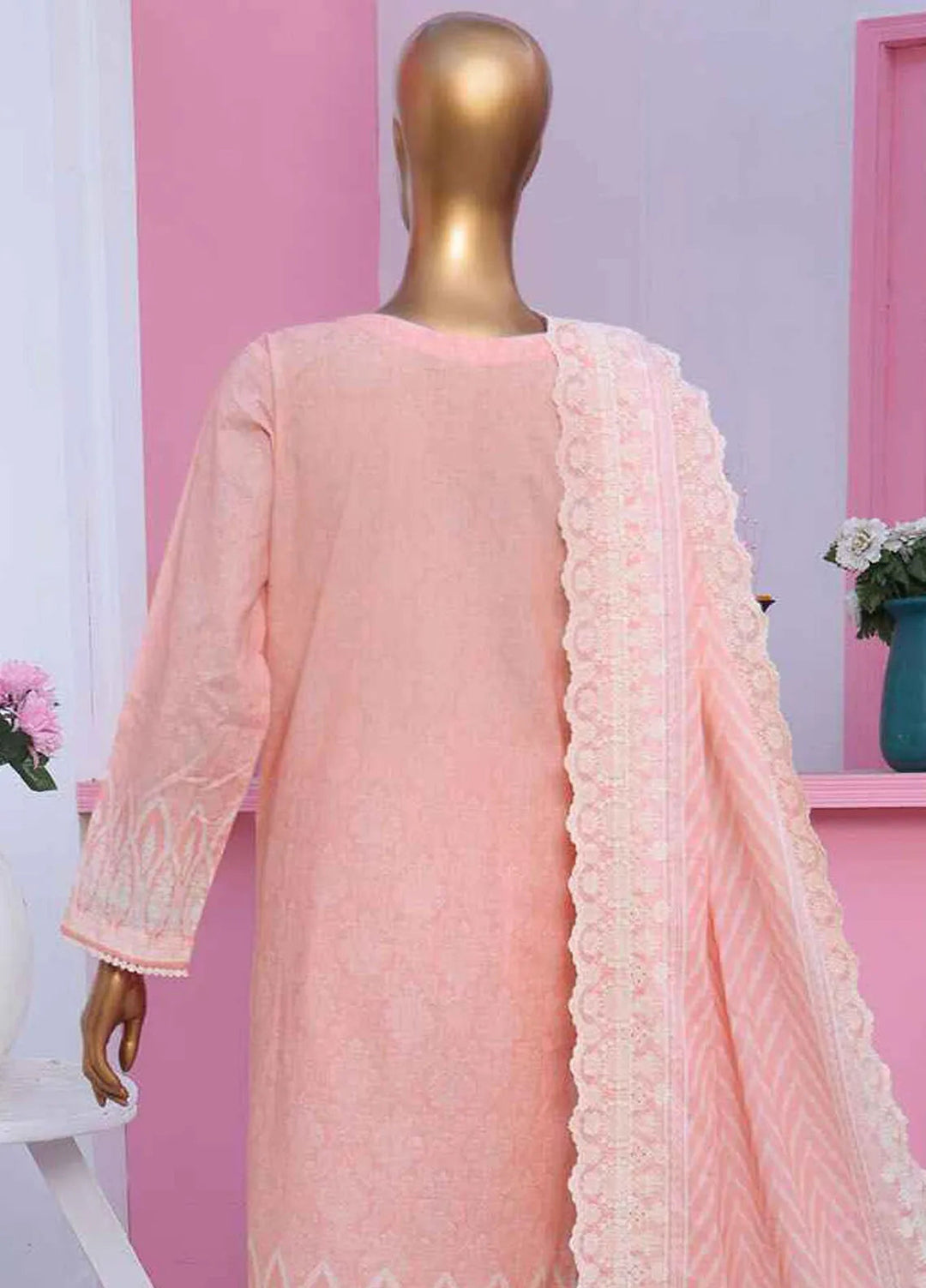 HZ Textiles Embroidered Lawn Suits Unstitched 3 Piece PLK-913 - Summer Collection