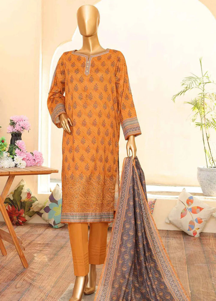HZ Textiles Embroidered Lawn Suits Unstitched 3 Piece ZEC-161 - Summer Collection