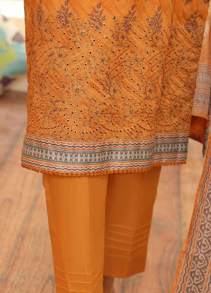 HZ Textiles Embroidered Lawn Suits Unstitched 3 Piece ZEC-161 - Summer Collection