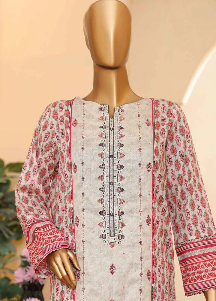 HZ Textiles Embroidered Lawn Suits Unstitched 3 Piece ZEC-164 - Summer Collection
