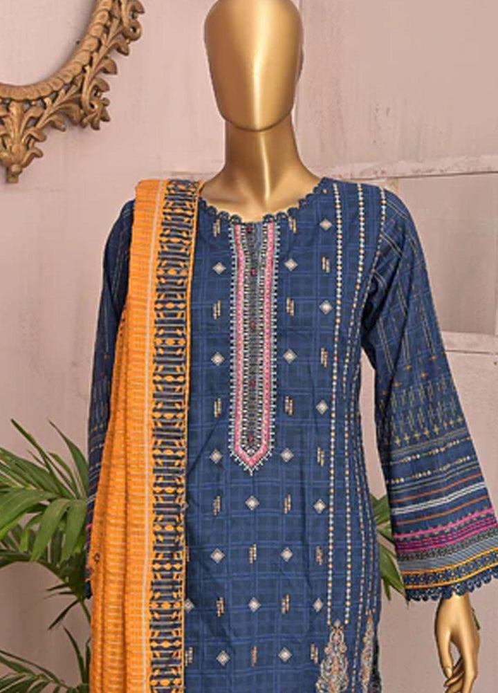 HZ Textiles Embroidered Airjet Suits Unstitched 3 Piece HZ22PZ PCE-0401 - Winter Collection