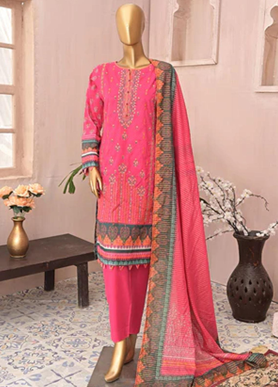 HZ Textiles Embroidered Airjet Suits Unstitched 3 Piece HZ22PZ PCE-0403 - Winter Collection