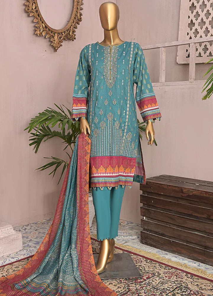 HZ Textiles Embroidered Airjet Suits Unstitched 3 Piece HZ22PZ PCE-0404 - Winter Collection