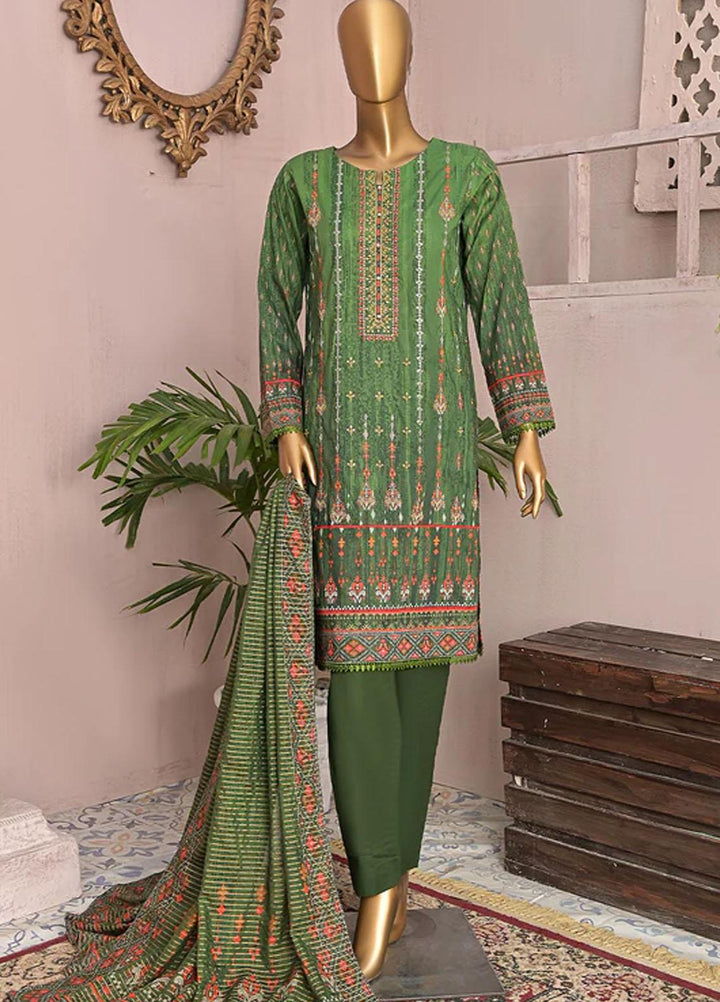 HZ Textiles Embroidered Airjet Suits Unstitched 3 Piece HZ22PZ PCE-0406 - Winter Collection