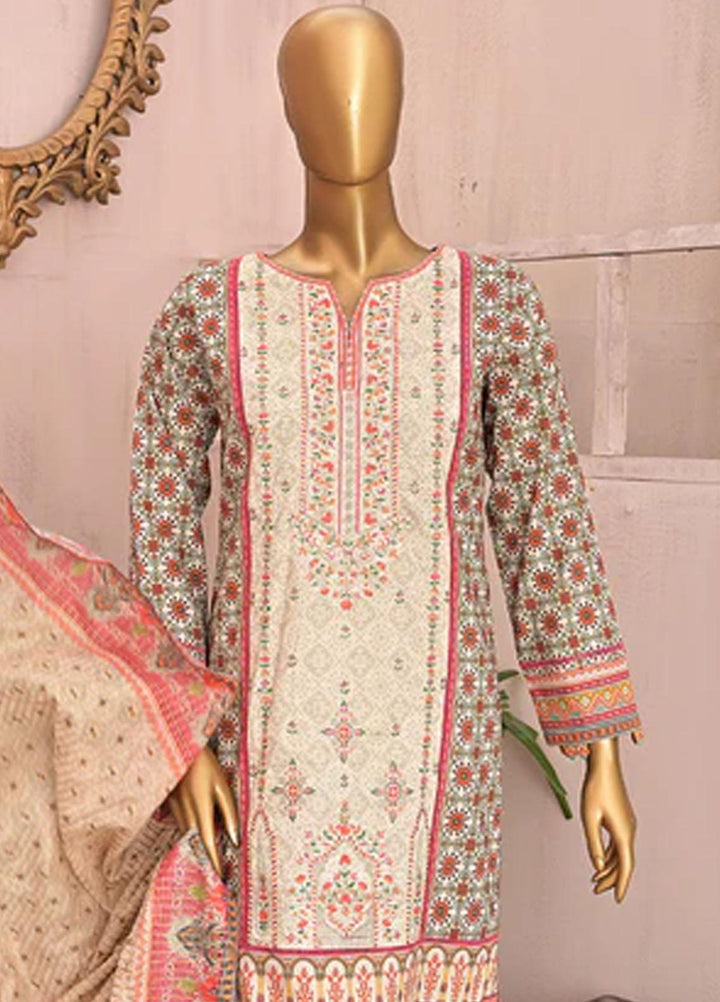 HZ Textiles Embroidered Airjet Suits Unstitched 3 Piece HZ22PZ PCE-0407 - Winter Collection