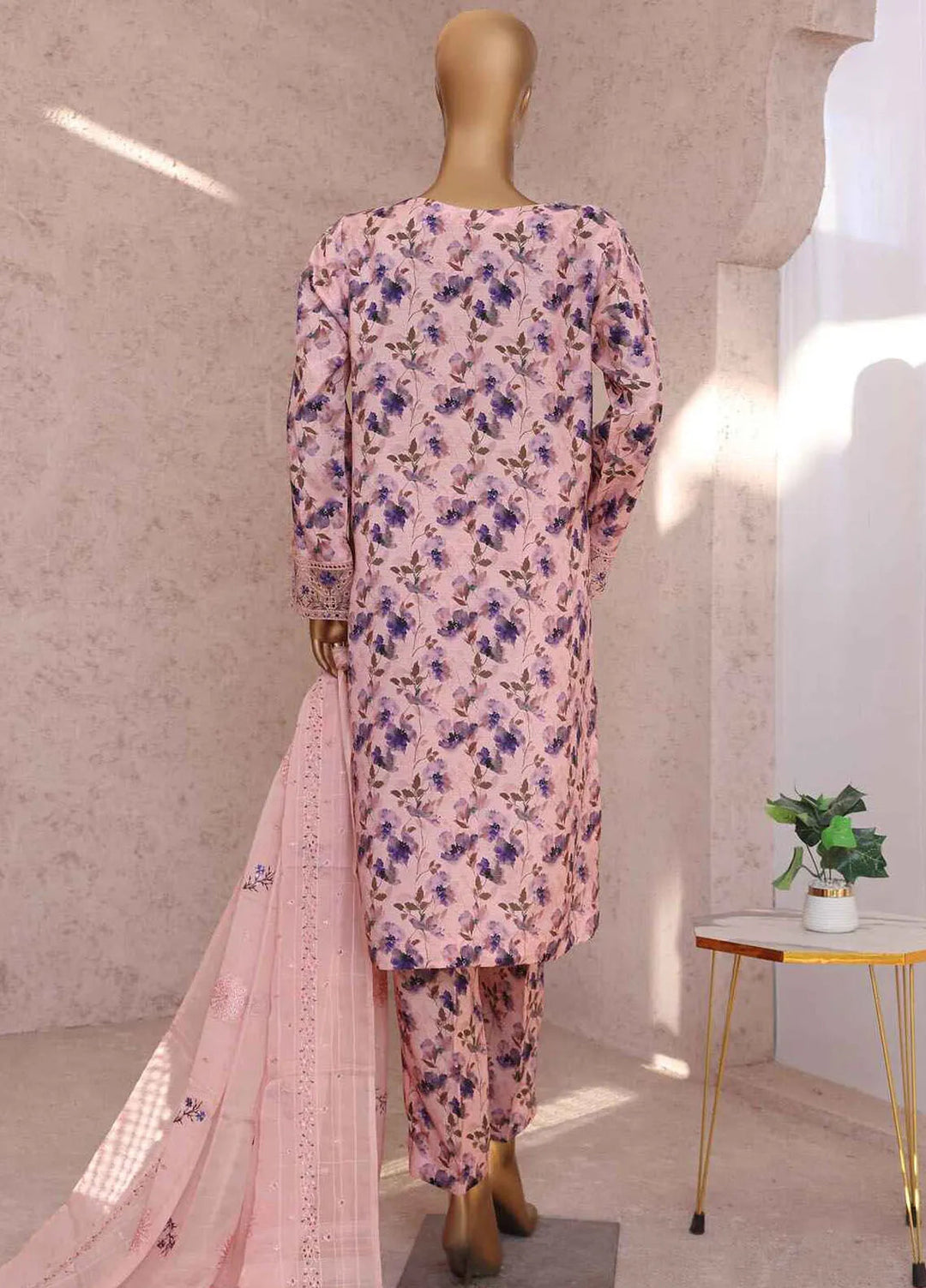 HZ Textiles Embroidered Silk Suits Unstitched 3 Piece HZ25VS VRS-1089 - Summer Collection