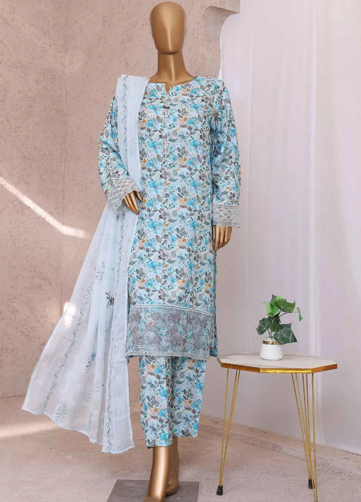 HZ Textiles Embroidered Silk Suits Unstitched 3 Piece HZ25VS VRS-1113 - Summer Collection