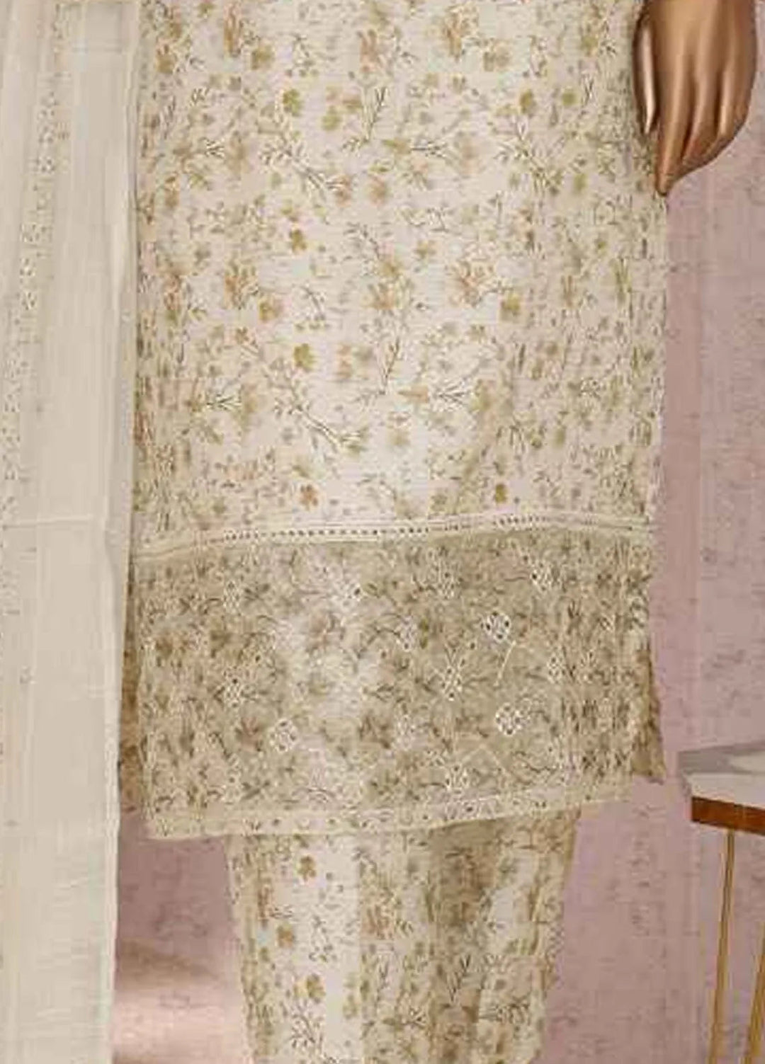 HZ Textiles Embroidered Silk Suits Unstitched 3 Piece HZ25VS VRS-1114 - Summer Collection