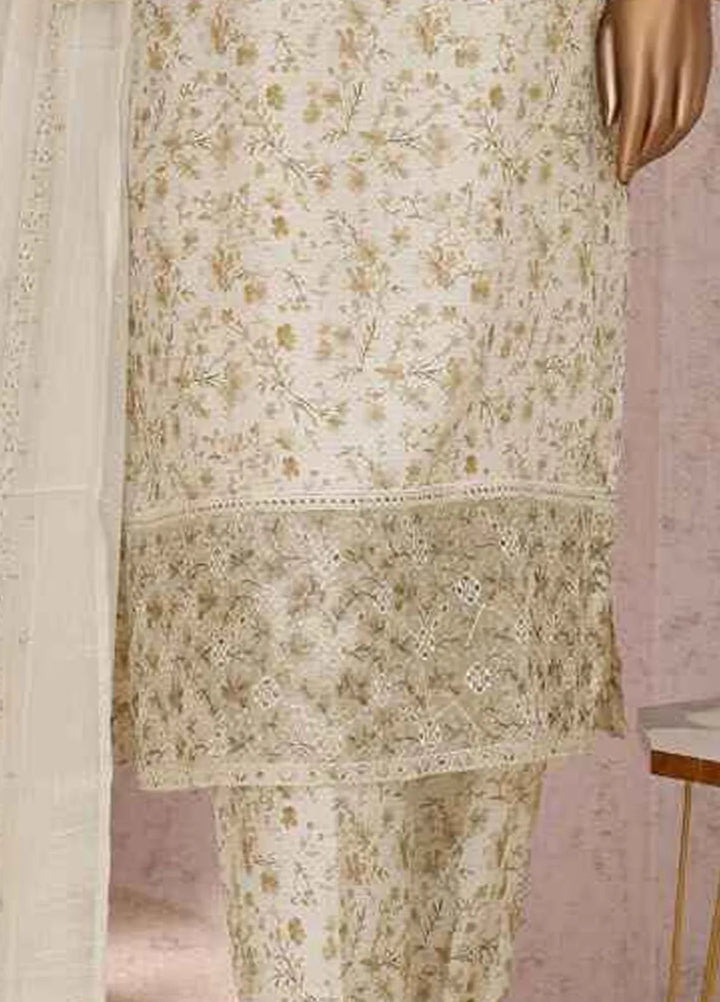 HZ Textiles Embroidered Silk Suits Unstitched 3 Piece HZ25VS VRS-1114 - Summer Collection