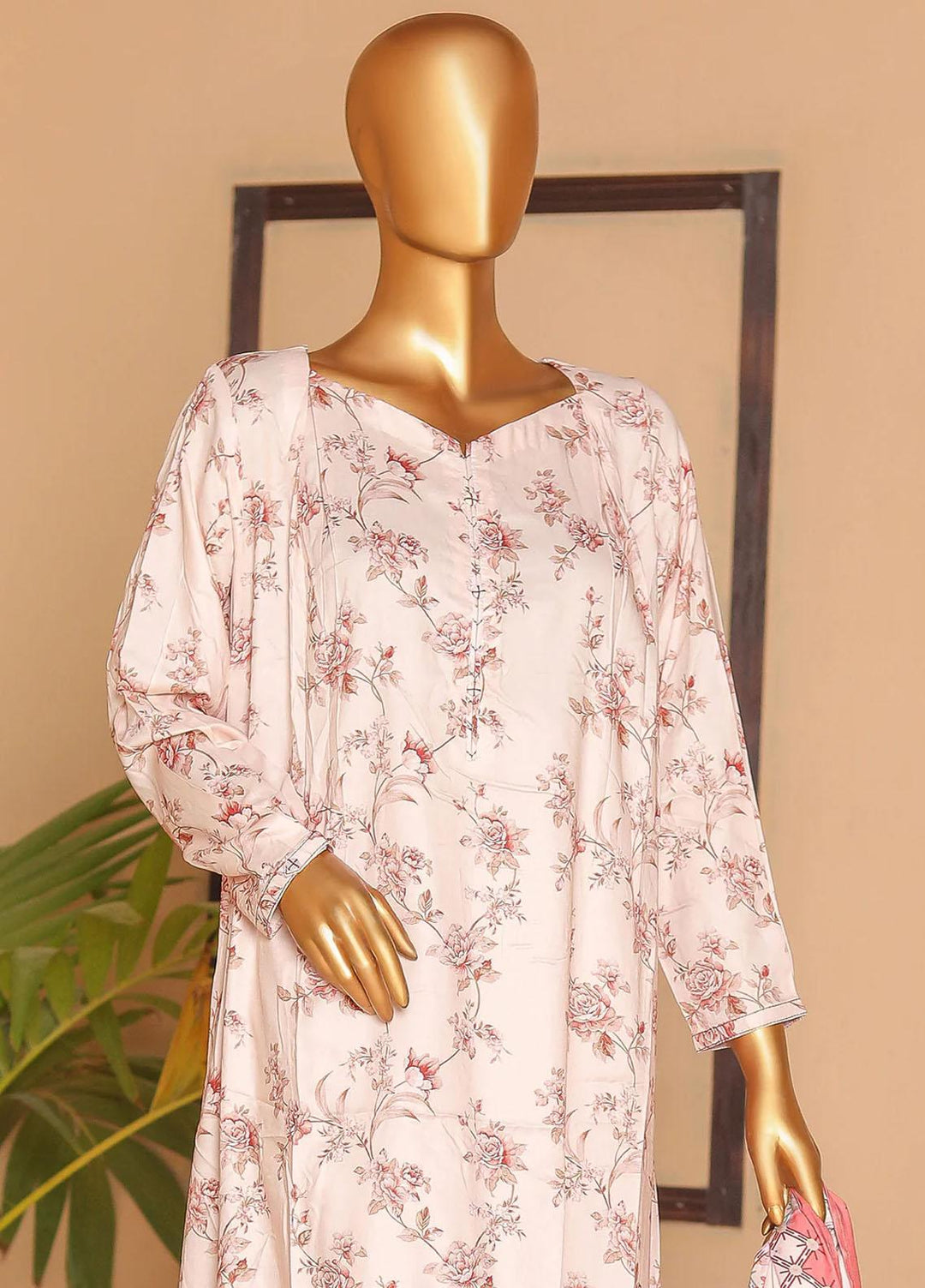 HZ Textiles Printed Linen Suits Unstitched 3 Piece HZ23LW LWP-11 - Winter Collection