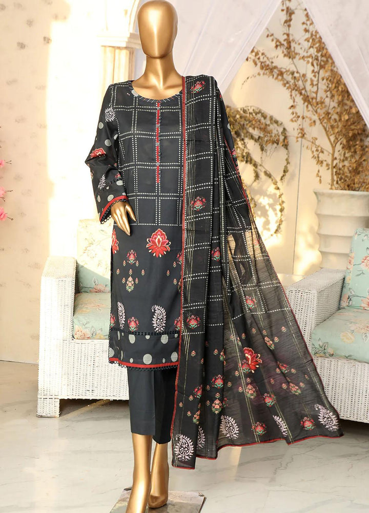 HZ Textiles Printed Lawn Suits Unstitched 3 Piece HZ23OP OPL-17773 - Summer Collection