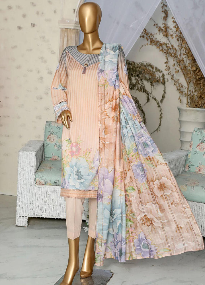 HZ Textiles Printed Lawn Suits Unstitched 3 Piece HZ23OP OPL-17774 - Summer Collection