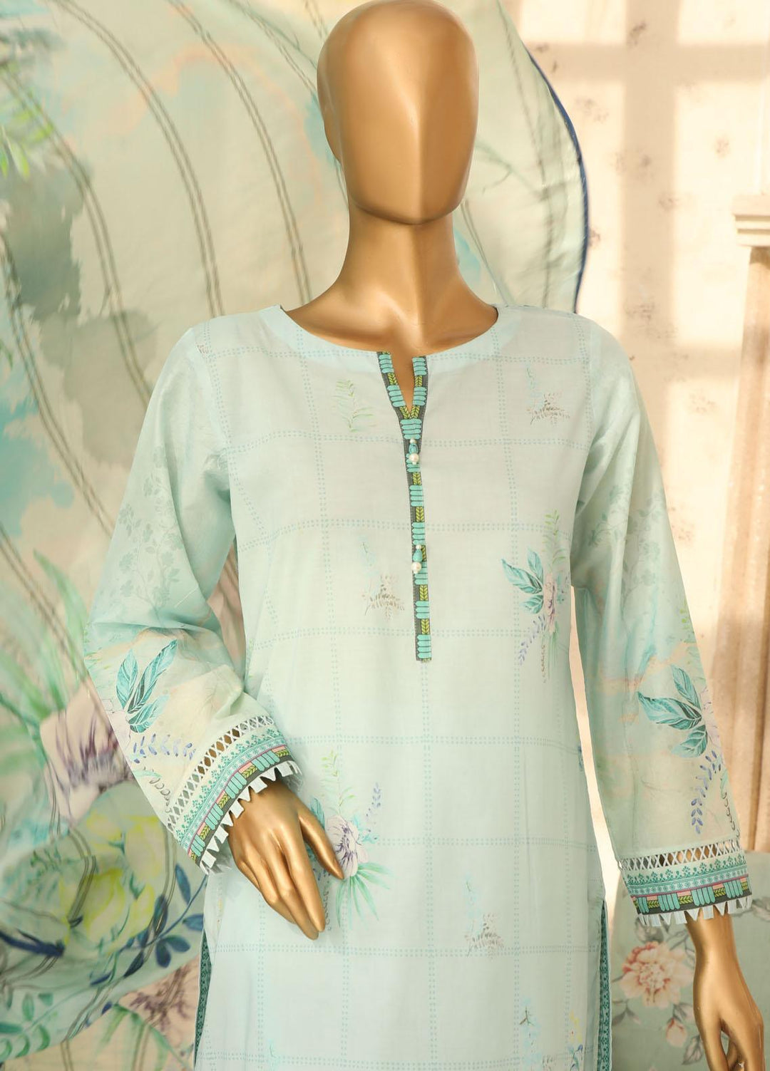 HZ Textiles Printed Lawn Suits Unstitched 3 Piece HZ23OP OPL-17776 - Summer Collection