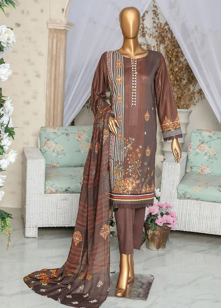 HZ Textiles Printed Lawn Suits Unstitched 3 Piece HZ23OP OPL-17779 - Summer Collection