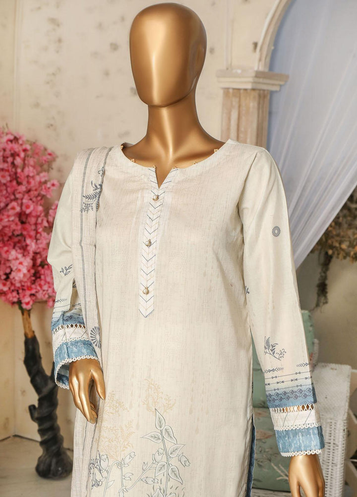 HZ Textiles Printed Lawn Suits Unstitched 3 Piece HZ23OP OPL-17781 - Summer Collection