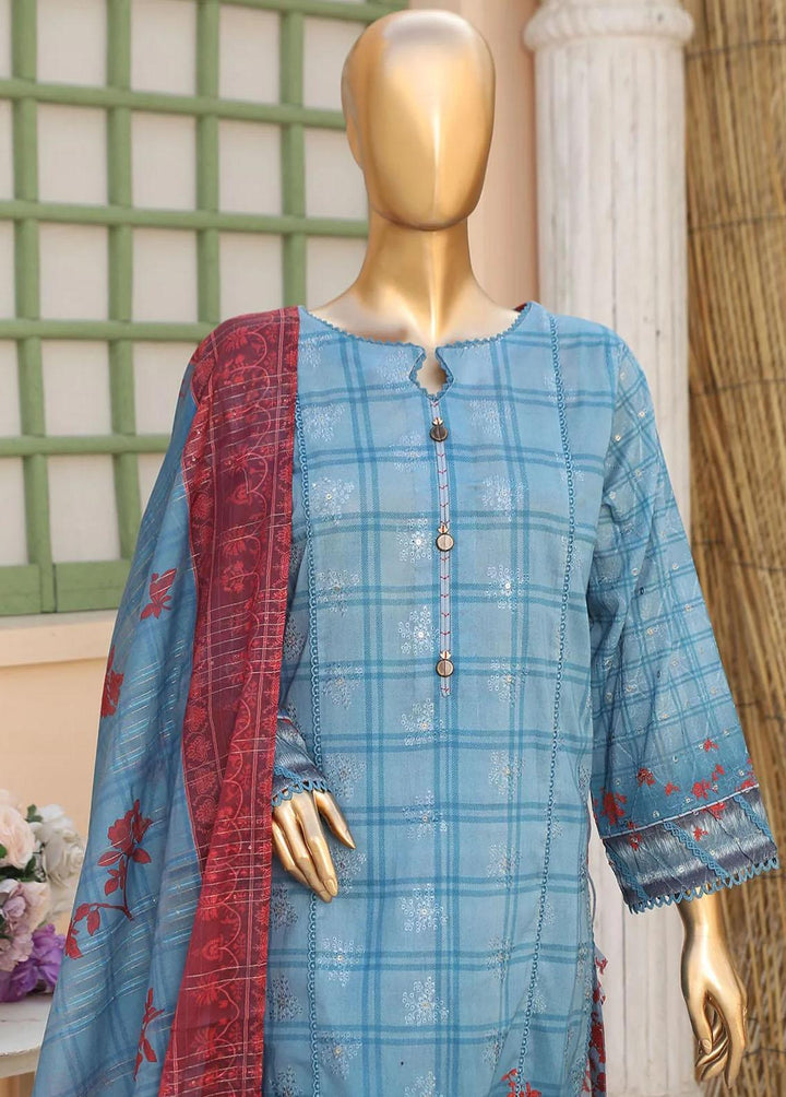 Oriental By HZ Textiles Embroidered Lawn Suits Unstitched 3 Piece HZ23OC OC-15890 - Summer Collection