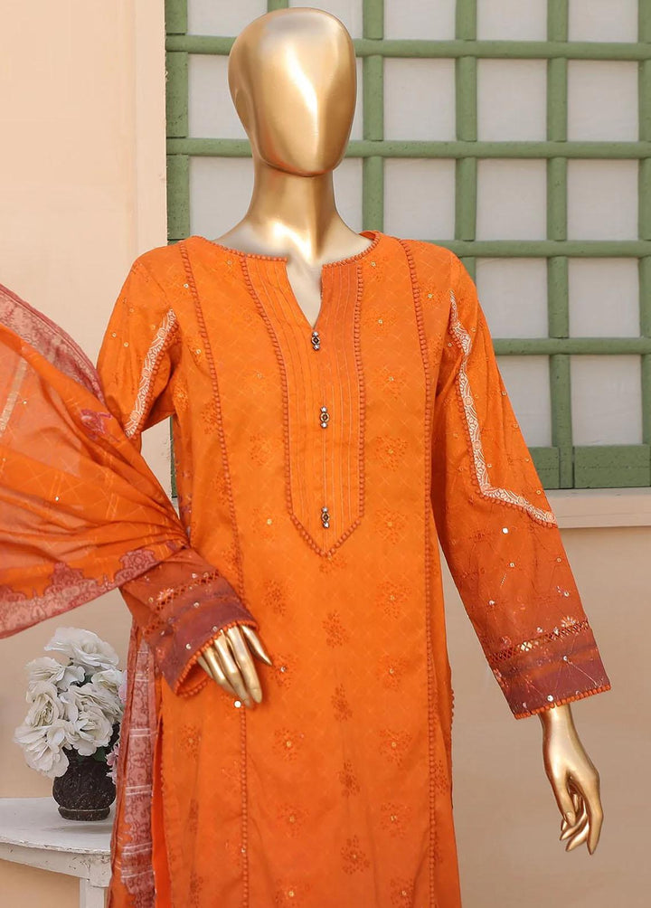Oriental By HZ Textiles Embroidered Lawn Suits Unstitched 3 Piece HZ23OC OC-15895 - Summer Collection