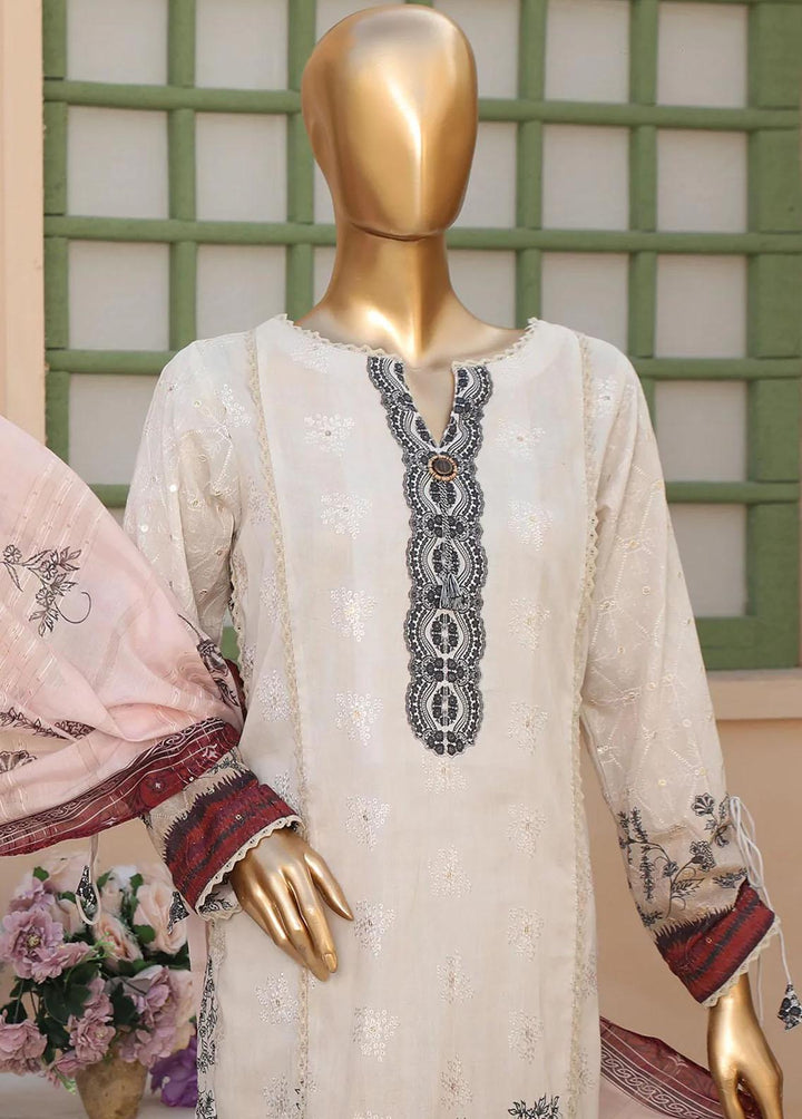 Oriental By HZ Textiles Embroidered Lawn Suits Unstitched 3 Piece HZ23OC OC-15899 - Summer Collection