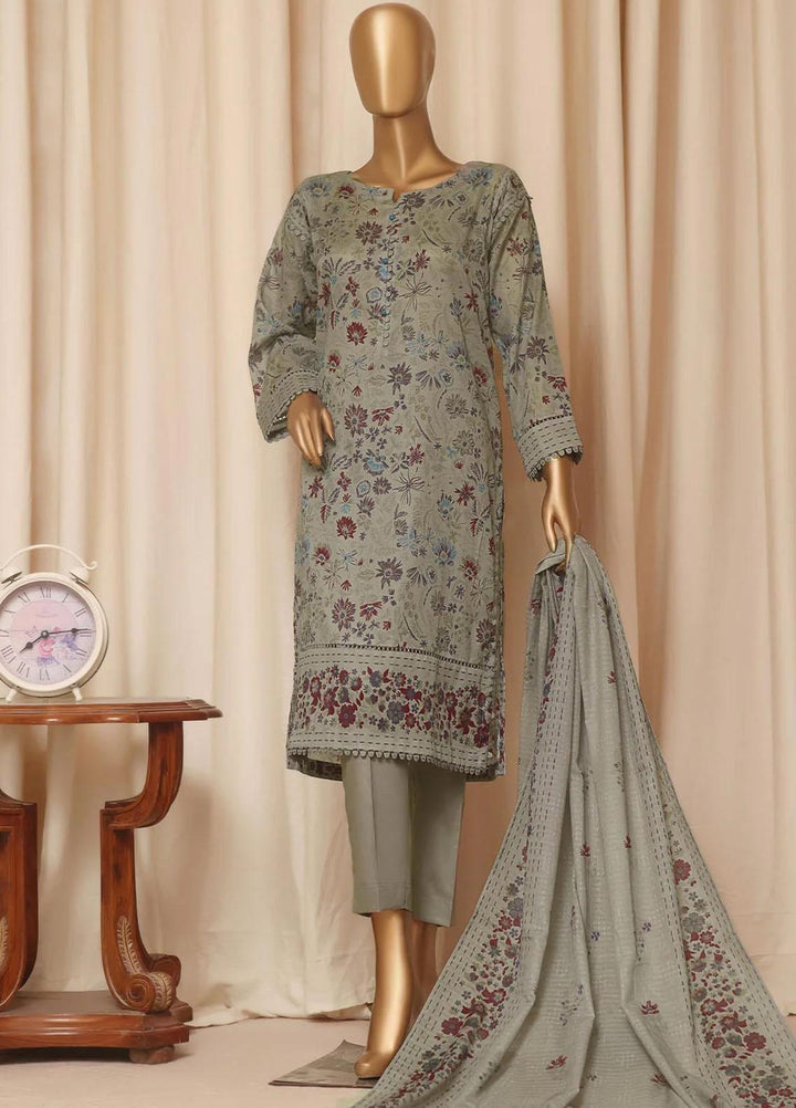 HZ Textiles Printed Lawn Suits Unstitched 3 Piece HZ23PP PPC-67 - Summer Collection